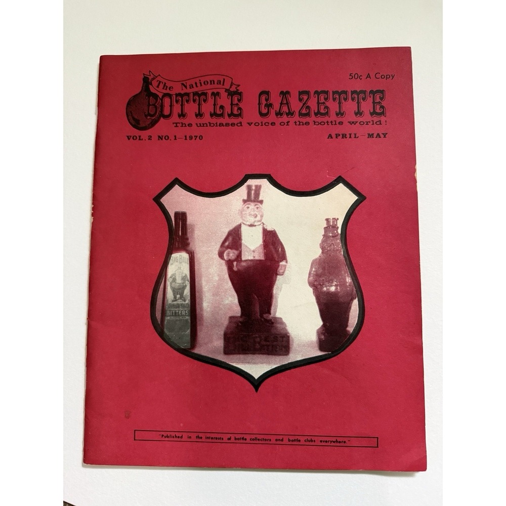 RARE vintage 1970 NATIONAL BOTTLE GAZETTE magazine Vol. 2 #1 old collecting